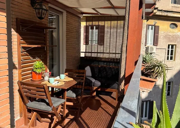 Splendido Attico Con Terrazza A Trastevere Apartament Rzym